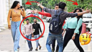 Suddenly Hugging Prank 🙄 On Cute Girls l amazing reaction 😍 by sk pranky tv