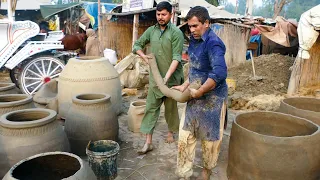 Primitive Technology of Building Wood Burning Mud Oven