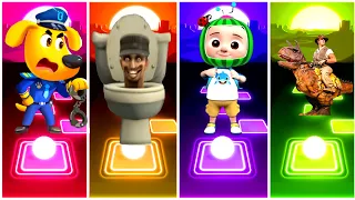 Sheriff Labrador Friends 🔴Skibidi Toilet 🔴Cocomelon 🔴Pinkfong ,, 🎶 Who Is The Best ? ♥️🧡💜💚