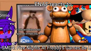 FNAF reacts to SMG4: Five Nights At Freddy's Games Be Like...