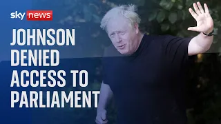 Boris Johnson denied special access to parliament as MPs endorse report which said he lied