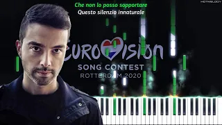 Diodato - Fai rumore (Italy - Eurovision 2020) | Piano Instrumental Cover | Karaoke, Testo