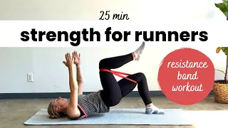 Core & Glutes for Runners | Resistance band workout | Follow-Along 25 minutes