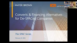 The SPAC Series: Converts & Financing Alternatives for De-SPACed Companies