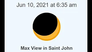 LIVE: 2021 Annular Solar Eclipse (East Coast, Canada)