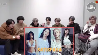 BTS Reaction to Blackpink 'Satisfya' Fmv (Fanmade 💜)