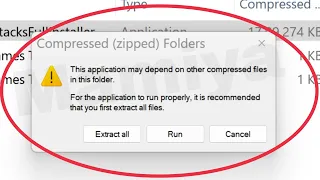 Pc Fix This application may depend on other Compressed files in this folder | For the application