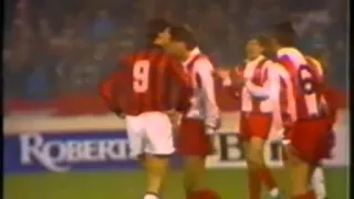Crvena zvezda - Milan. EC-1988/89 (1-1, pen)