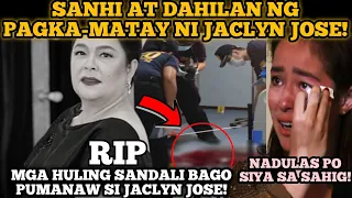 SANHI at DAHILAN ng PAGPANAW ni Jaclyn Jose NADULAS ANAK nabigla | CAUSE OF DEATH RIP