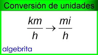 Convertir kilómetros por hora a millas por hora, km / h a mi / h, Conversión de unidades 416