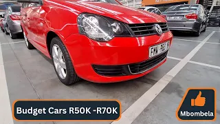 Budget Cars R50K - R70K at WeBuyCars