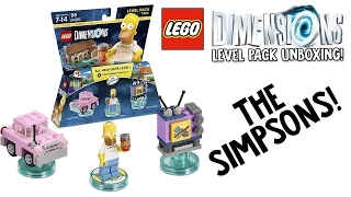 LEGO DIMENSIONS THE SIMPSONS LEVEL PACK UNBOXING!!! (LEGO Set No. 71202)