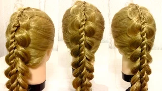 Плетение косы со жгутом/Прическа на каждый день 🍓 Braids