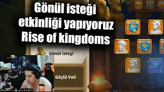 Gönül isteği etkinliği yapıyoruz - Rise of kingdoms