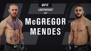 Conor McGregor VS Chad Mendes - UFC 3 Knockout Mode PRO DIFFICULTY