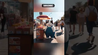 Adorable Cat Runs Candy Stand!🍬😻#shorts #cats #dogs #trending #funny #shortsfeed #ytshorts