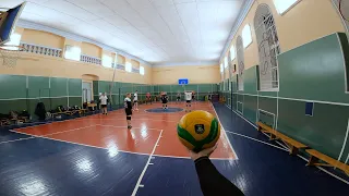 VOLLEYBALL FIRST PERSON TRAINING | Fails | Fun | Bloopers | Haikyuu | #92 episode