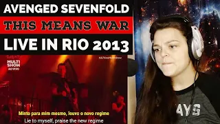 Avenged Sevenfold   "This Means War"  (Live @ Rock in Rio 2013)   REACTION