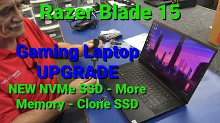 Razer Blade 15 Gaming Laptop, How to Clone & Install New NVMe SSD, Increase Memory.