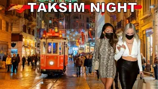 Istiklal Street |Night Walking Tour In The Beating heart Of Istanbul 15 November 2021 |4k UHD 60fps