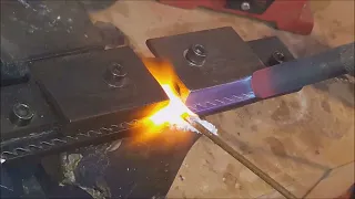 How to weld a Bandsaw blade without a welding machine by Mike Toulouzas.