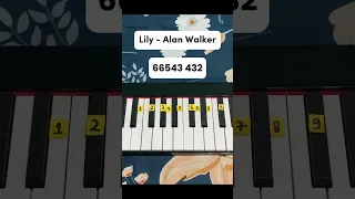 Lily - Alan Walker (Easy Tutorial) #lily #alanwalker #music #shorts