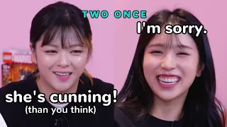 the more reason why jeongyeon won't dare pull a prank on mina 😂