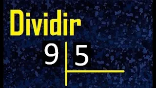 dividir 9 entre 5