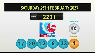 NLCB Online Lotto Plus Draw Saturday 25th February 2023