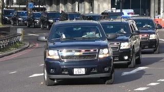 Donald Trump vs Boris Johnson motorcades in London 🇺🇸 🇬🇧