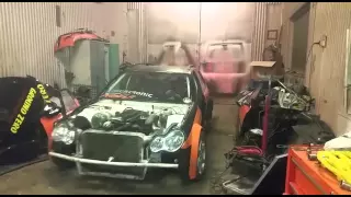 Burnout with the new engine - Black Smoke Racing