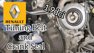 Renault Trafic 1.9dci F9Q, Timing Belt Tensioning and Crankshaft Seal. Nissan, Vauxhall/Opel, Suzuki