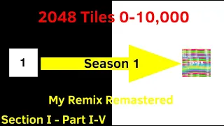 2048 Tiles Section I - All Levels 0-10,000 Tiles - Full Video (All Parts 1-5) [8 2048 Tiles Remix]
