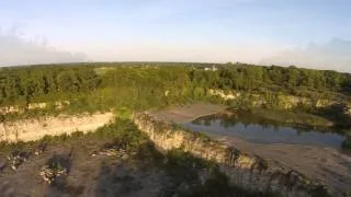 Castalia Quarry Metropark part of the Erie Metroparks, Aerial footage from UAV