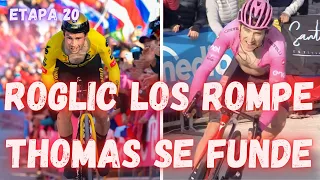 RESUMEN ETAPA 20 GIRO DE ITALIA 2023/CRONOESCALADA ROGLIC GANA Y THOMAS SE FUNDE