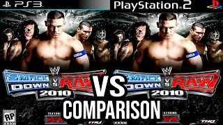 WWE Smackdown Vs Raw 2010 PS3 Vs PS2