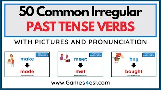 50 Irregular Past Tense Verbs In English