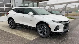 White 2021 Chevrolet Blazer RS Review   - GSL GM City - Calgary