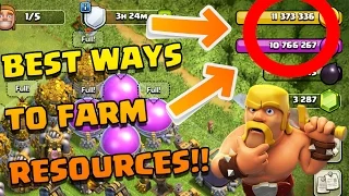 How to Get SUPER RICH In Resources [2017] REALLY Fast in CoC!! |Clash of Clans