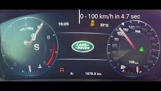 2017 Range Rover SVR 550 HP Acceleration 0-100km/h