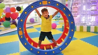 Indoor Playground for kids fun Play time with Roma and Diana