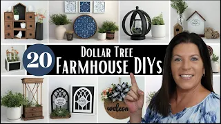 20 Dollar Tree Farmhouse DIYs/Mega Farmhouse DIY Video