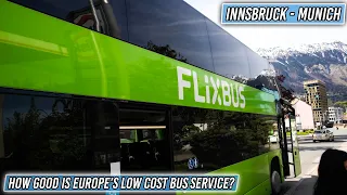 How GOOD is Europe's LOW-COST BUS Service? Flixbus | Innsbruck - Munich