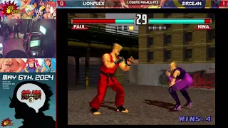 Losers Finals - LionPlex vs Zircean - Tekken 3 - Red Parry NYC 4/06/24