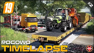 🇵🇱 Transporting Bizon Z056 On The Train & New Deutz-Fahr Agrotron 150 ⭐ FS19 Rogowo Timelapse