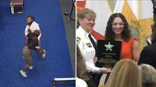 Hillsborough County sheriff honors Tampa woman who fought attacker inside apartment gym