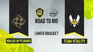 CS:GO - Ninjas in Pyjamas vs. Team Vitality [Mirage] Map 1 - ESL One: Road to Rio - Lower Bracket -