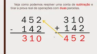 Matemática - Prova real da adição e da subtração - 4º Ano