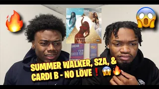 THIS IS A BANGER!! SUMMER WALKER, SZA, & CARDI B - NO LOVE!! OFFICIAL MUSIC VIDEO! (REACTION)