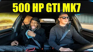 High school friend reacts to my 500HP GTI
